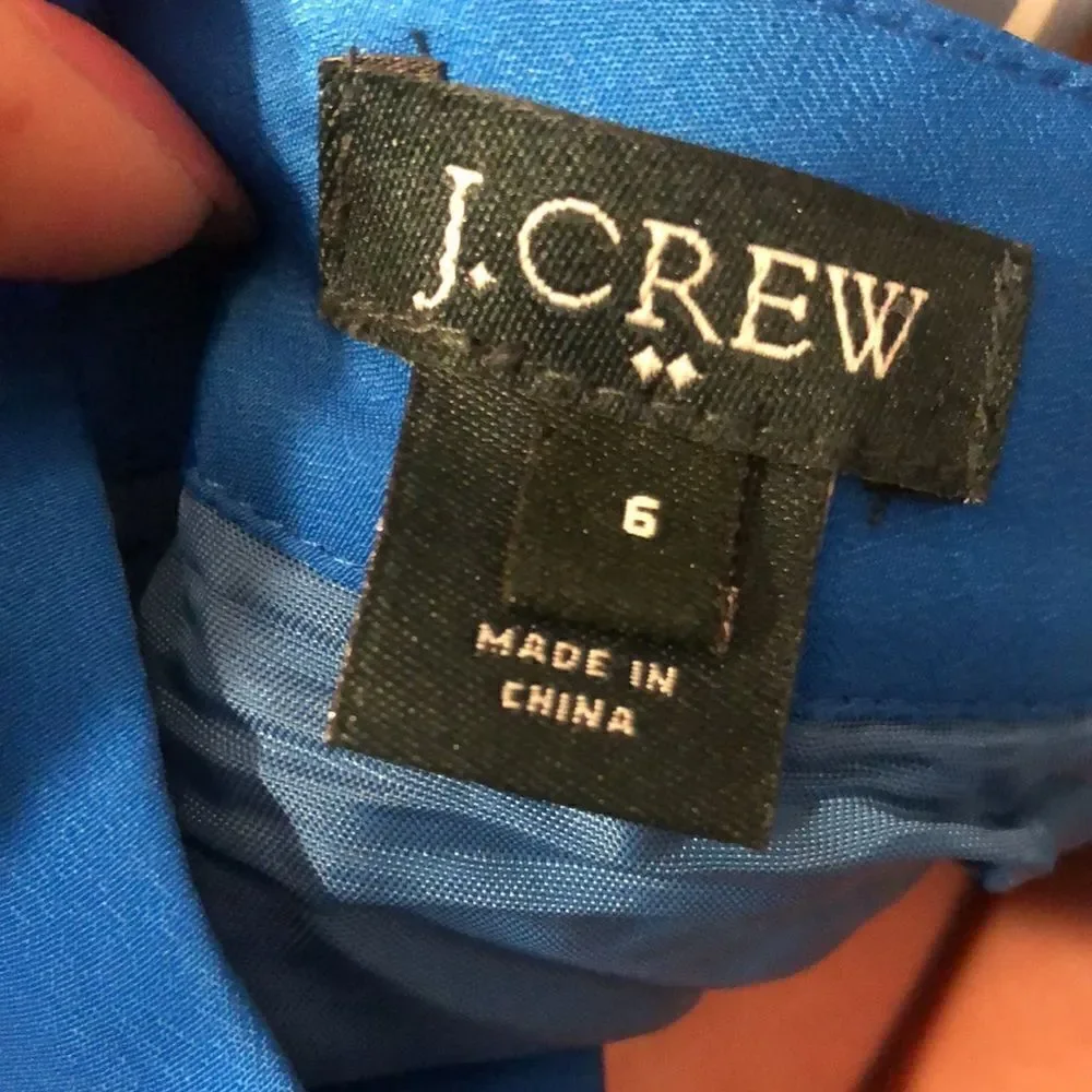 J.Crew cute two tone mini skirt lined